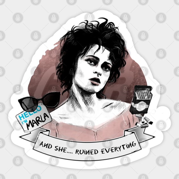 Marla Singer (Fight Club) Sticker by Otracreativa